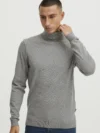 Blend Men Pullover Roll Neck Knitted Jumper Long Sleeve Warm Sweater 100% Cotton