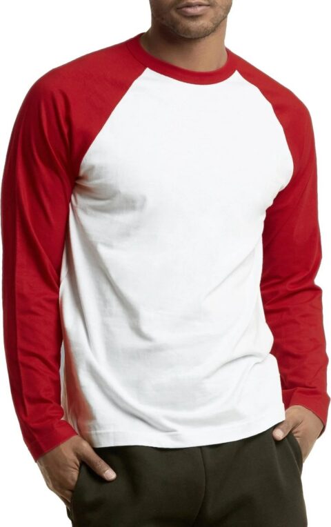 2 Pack Vanilla Men's Long Sleeve Baseball Shirt - Image 4