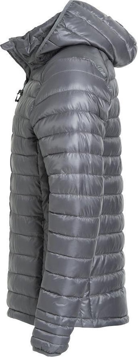 Clique Brand Hudson Hooded Men's Outdoor Jacket - Gray - Image 2