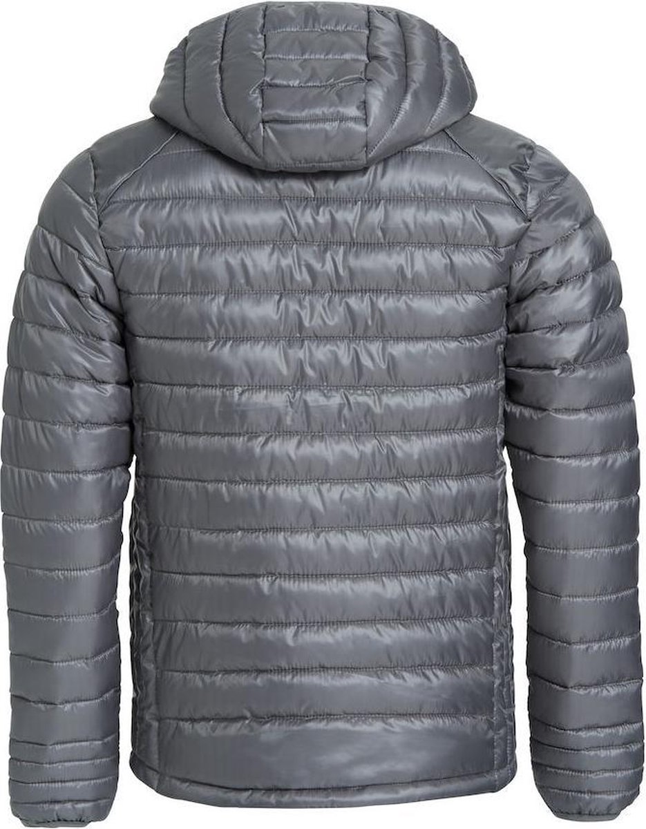 Clique Brand Hudson Hooded Men's Outdoor Jacket - Gray - Image 5